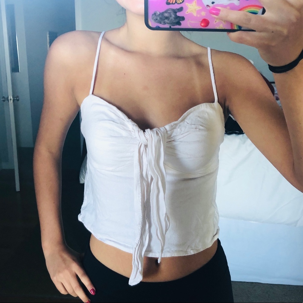 BRANDY MELVILLE WHITE TIE TANK